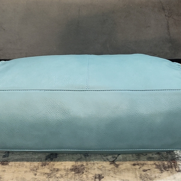 NWT Magid Rebecca & Rifka Baby Blue Leather Hobo Bag - Picture 8 of 13